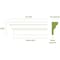 Ekena Millwork 168" Bottom Width x 173 3/4" Top Width x 11 7/8"H x 5/8"P Stockport Crosshead CRH12X168ST - alternate 4